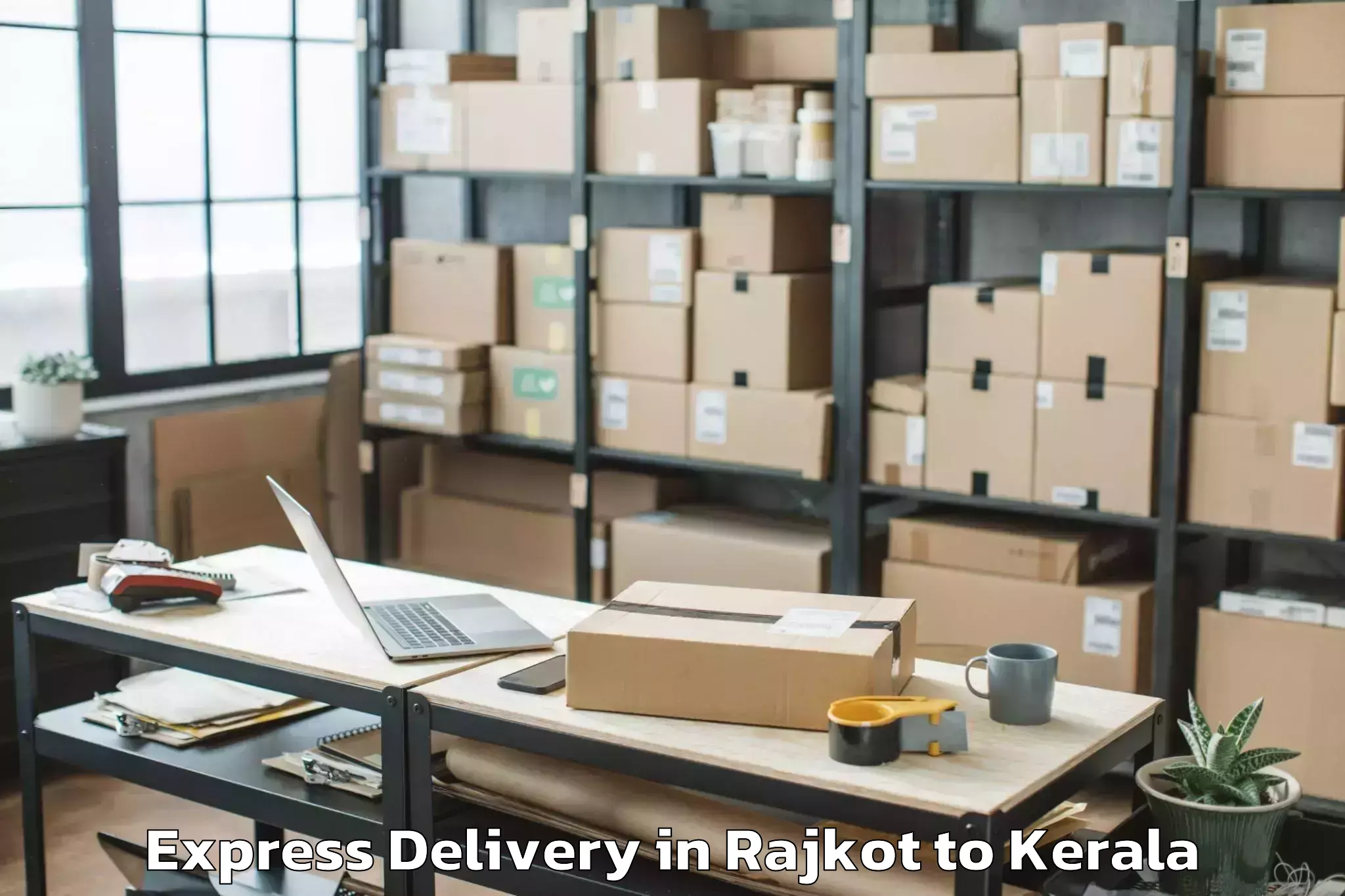 Comprehensive Rajkot to Pandanad Part Express Delivery